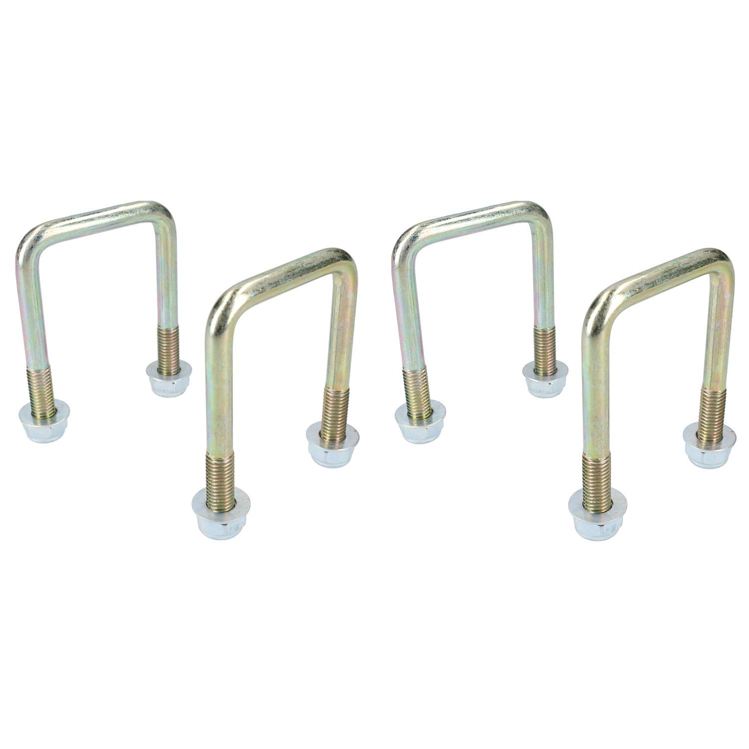 4 Pack M10 50mm x 80mm U-Bolt N-Bolt for Trailers with Nuts HIGH TENSILE