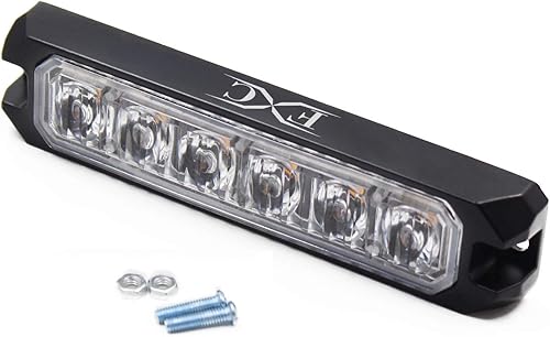 Miniatura 7 de Purishion - Luces estroboscópicas de emergencia impermeables con 6 luces LED, barra de precaución, 16 patrones intermitentes para automóvil, SUV,