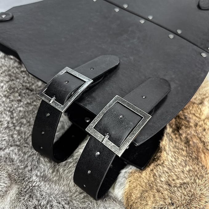 Medieval Faux Leather Breastplate, Vintage Roman Knight Shooter Armor, Adjustable Armor Armor Short Vest.