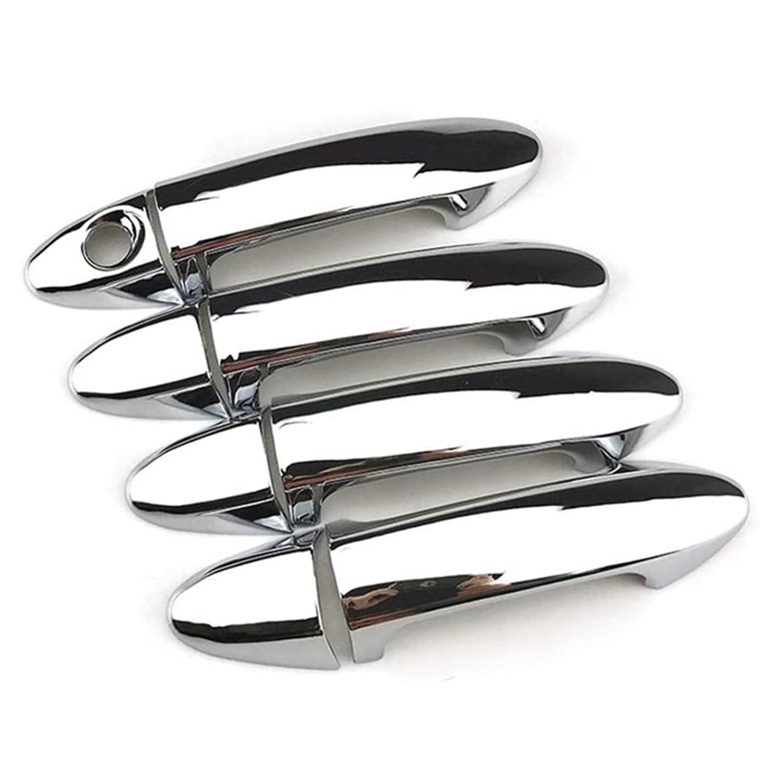 YESKIT Car Exterior Door Handle Cover Sticker Accessories for Ford for Fiesta 2009-2012
