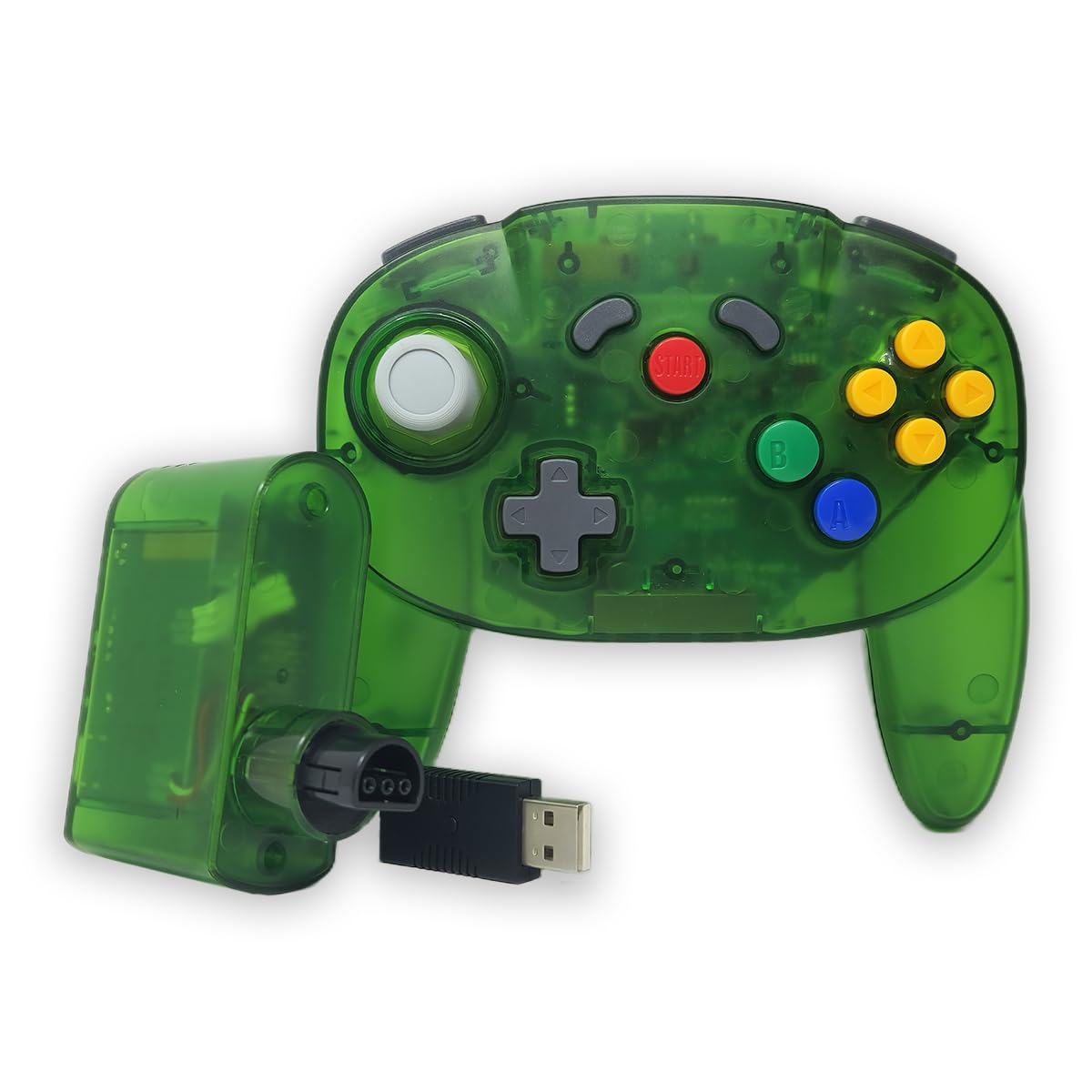 Old Skool ULTRA Wireless 64 Controller Compatible with Nintendo 64 (N64), Switch, Switch 2, PC and Analogue 3D - Jungle Green