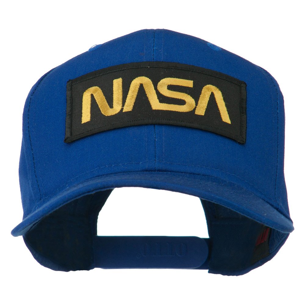 e4Hats.com Black NASA Embroidered Patched High Profile Cap
