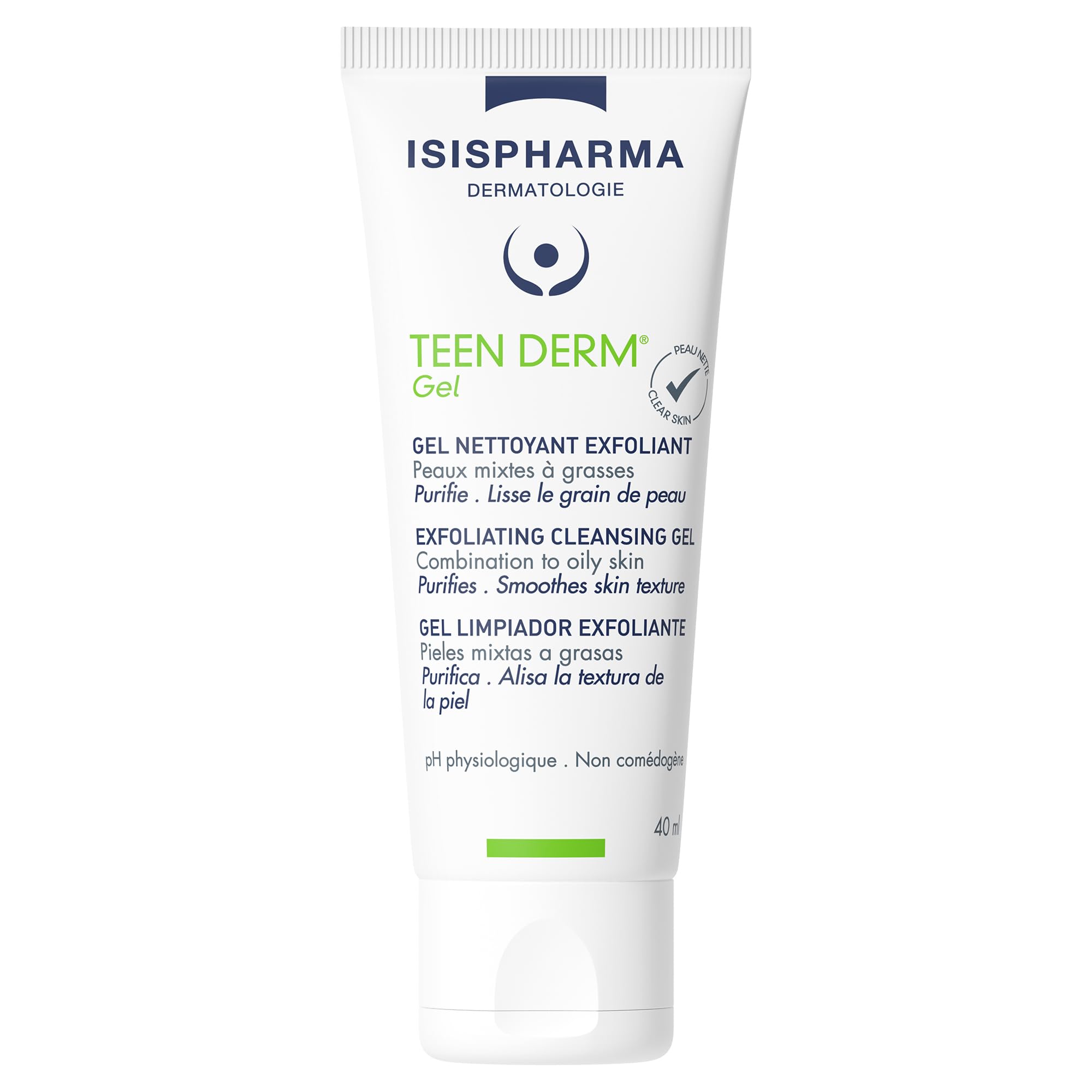 ISIS PHARMA TEEN DERM ANTI ACNE BLACK HEADS Triple Action Mask 40ML OILY SKIN