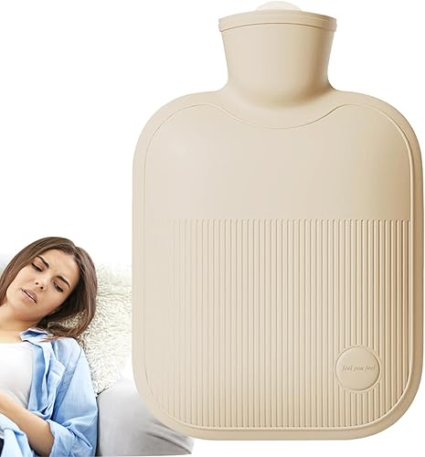 Biberón para dormir, botella calentadora de cama, botella de agua caliente de 33.8 fl oz, botella de cama de conservación de calor de larga