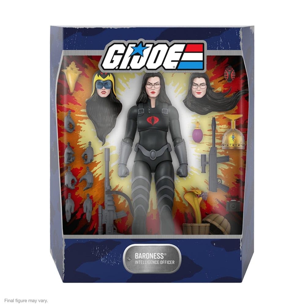 Super7 ULTIMATES! G.I. Joe Baroness in Black Suit - 7