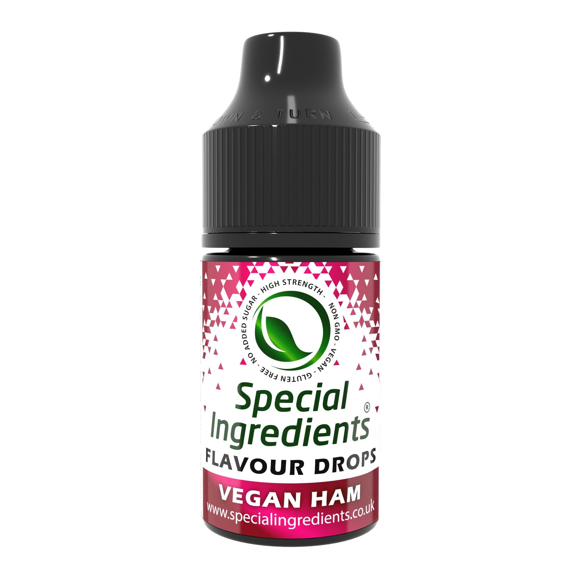 Vegan Meat Food Flavouring Drops - Vegan, Allergen Free, Non-GMO, Gluten Free, No Added Sugar (Vegan Ham, 30ml)