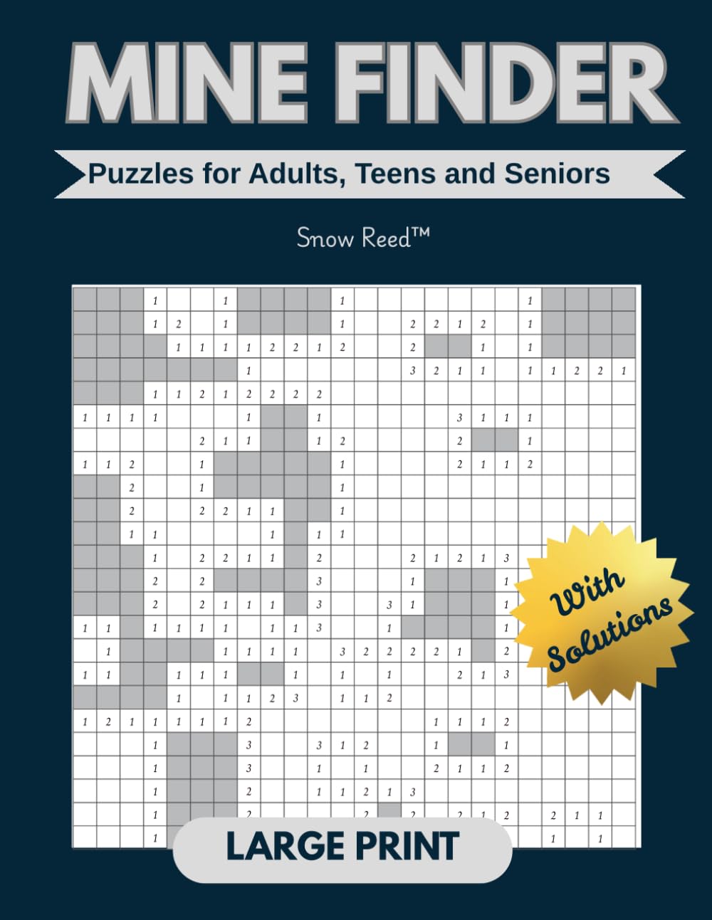 Minefinder - Large Grid Logic Puzzles for Adults, Teens and Seniors