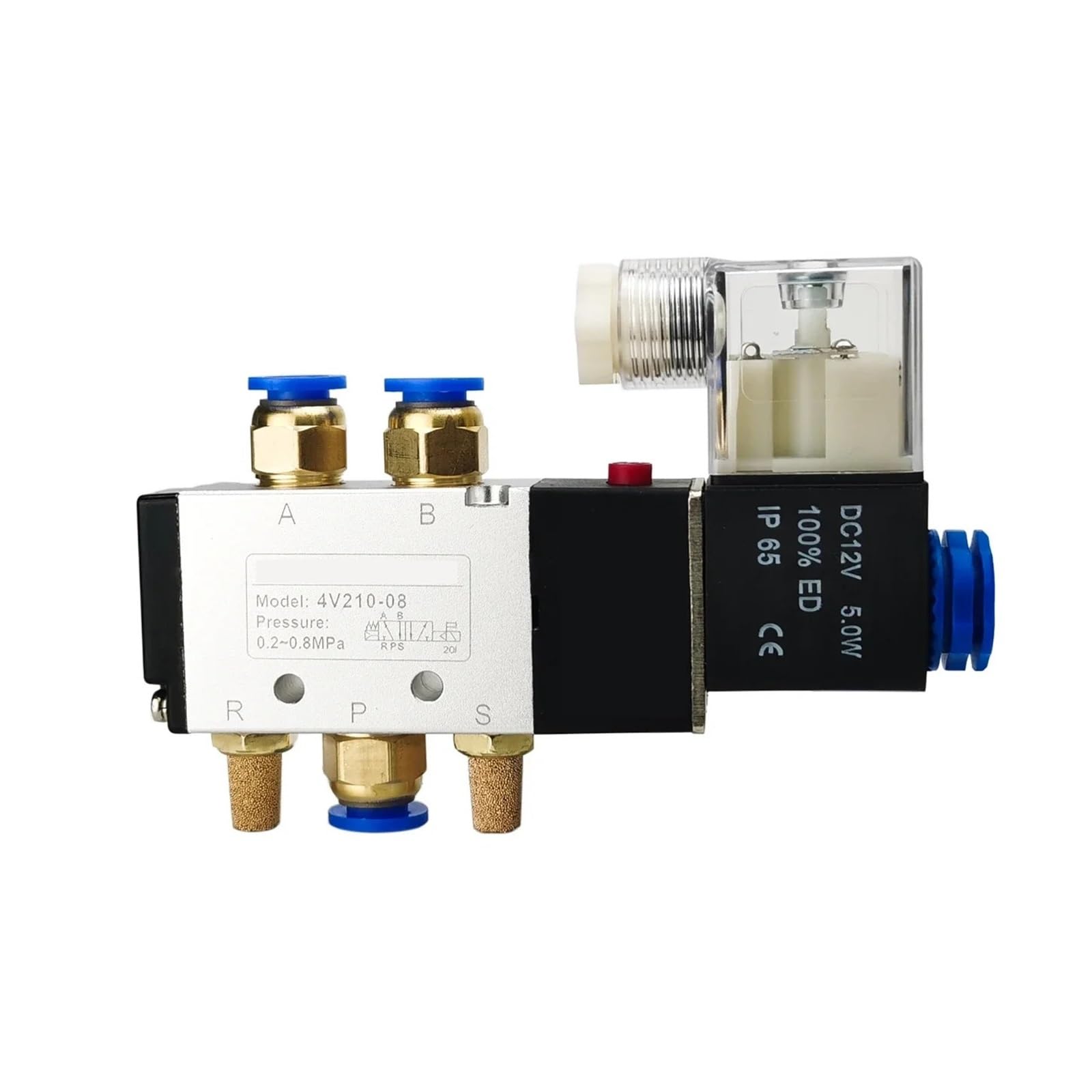 Électrovanne 4V210-08 pour l'automatisation d'atelier de bricolage