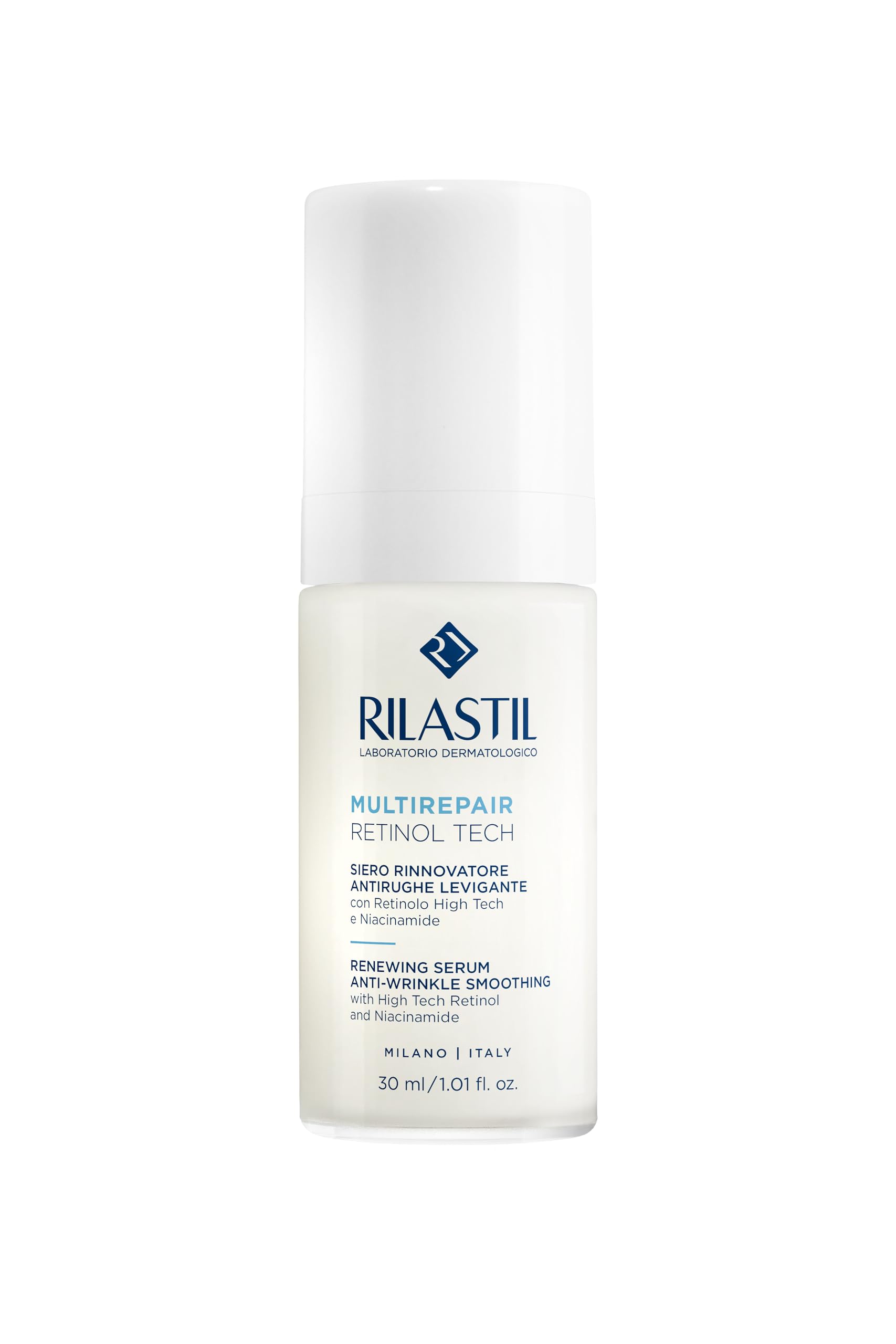 Rilastil Multirepair Retinol Tech, Glättendes Anti-Falten-Serum mit Retinol High Tech und Niacinamid, 30 ml
