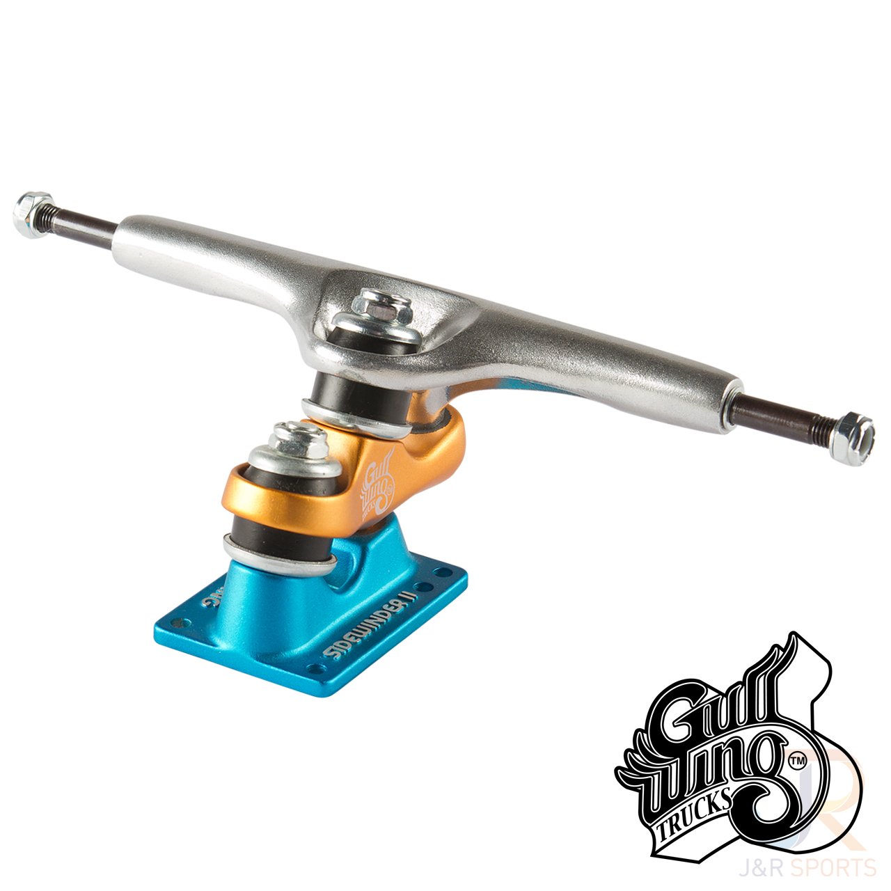 Gullwing Sidewinder II Truck Blue / Orange (UNIT) (10")