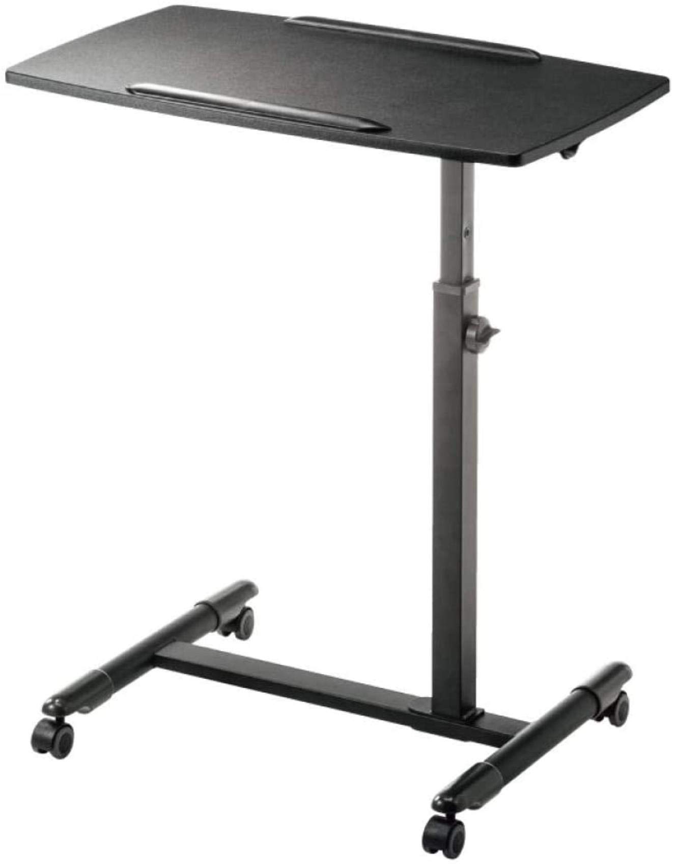 Scrivania portatile con altezza regolabile e ruote bloccabili, tavolo pieghevole per computer portatile per comodino, divano, casa, ufficio, resistente, ergonomico, portatile salvaspazio