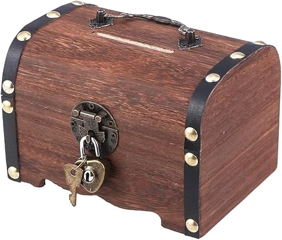 Lowats Holz Kiste Geschenke 1 Stück Truhe Holz Klein Schatztruhe ...