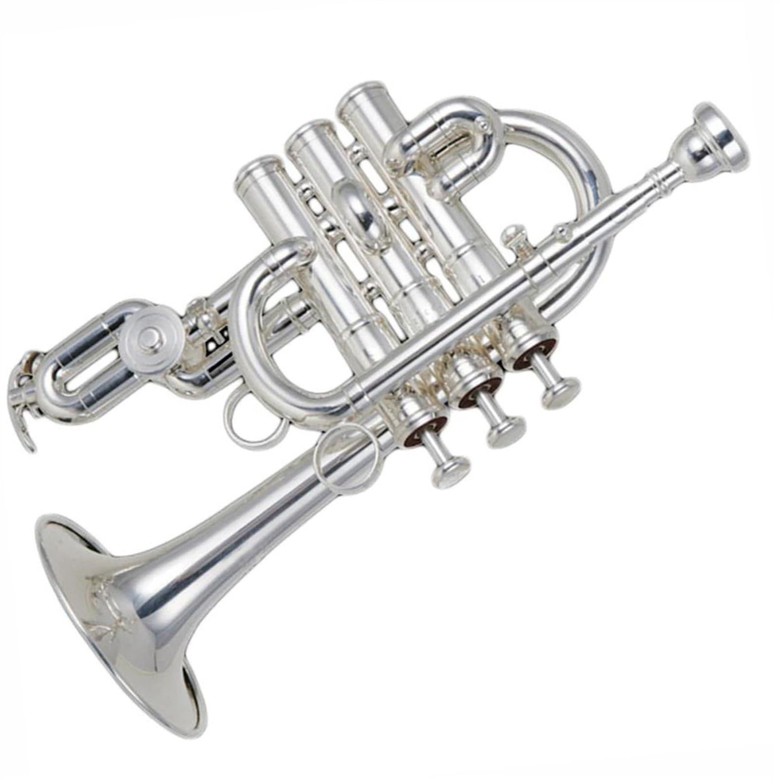 Standard Trompeten Bb Professionelle Versilberte Piccolo-Trompete Aus Rostfreiem Stahl Standard-Trompetenton Für Anfänger