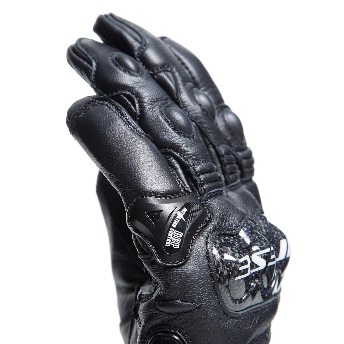 DAINESE - Carbon 4 Long Leather Gloves, Guanto Moto Lungo in Pelle, con Protezioni delle Nocche in Carbonio