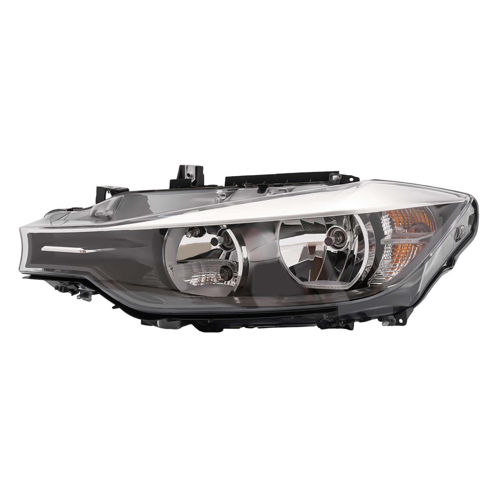 Headlight Compatible With BMW 2012-2015 F30 320i 328i 328d 335i Base Sedan NON-xDrive/M sport Models Halogen Left Driver Side 63117338709 BM2502169 Without AFS (Left Driver Side)