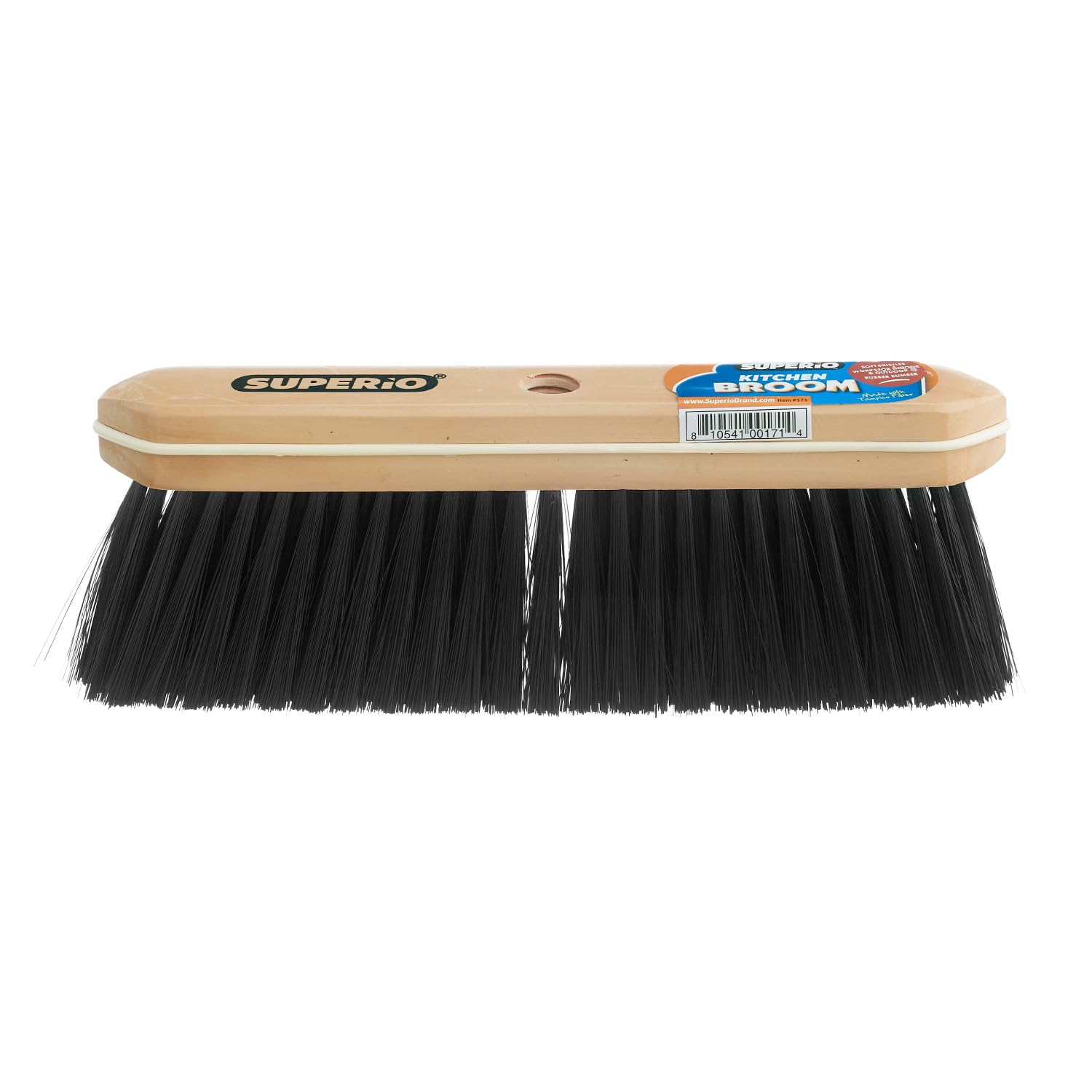 Superio Home, Kitchen Broom Head - Household Easy Sweeping Broom - Tampico/Synthetic Bristles - All Purpose