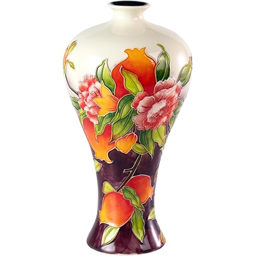 KAMMAK Colored Ceramic Vase, Beautiful Hand-Painted Decorative Vase, Modern Art Porcelain Vase for Flower Mantle Dining Table Centerpiece, Entryway Living Room Wedding Decoration（YZF15）