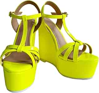 yello tank deformed wedge sandals　XL YELLO TANK DEFORMED WEDGE SANDALS Sandals -- BLK | eBay
