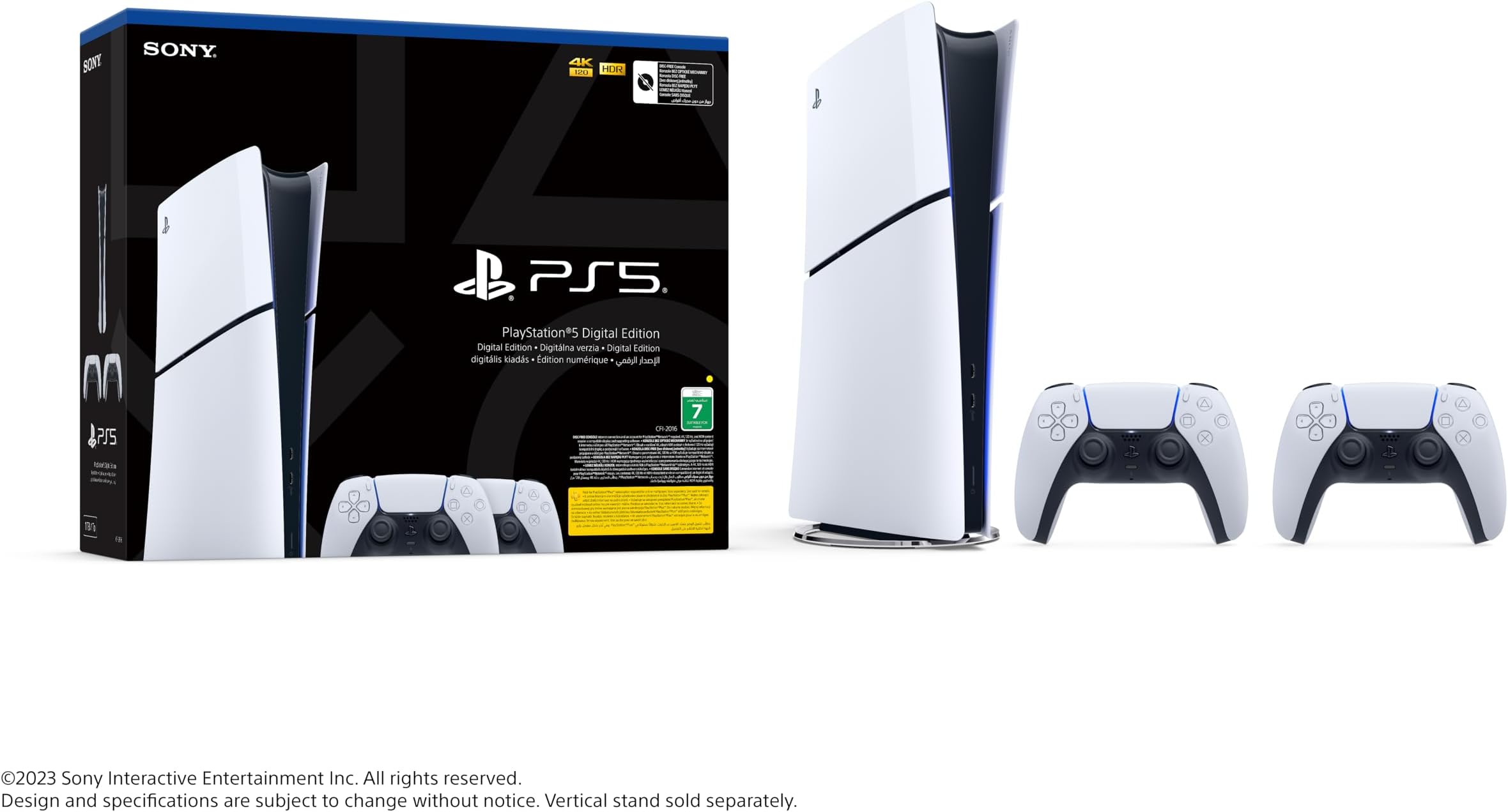 PlayStation 5 Digital Slim Console + Extra Controller - UAE Version