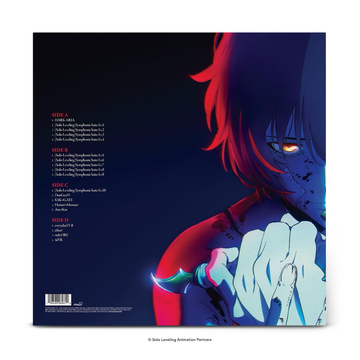 Solo Leveling Anime Soundtrack, 2 Records, Collectible Artwork