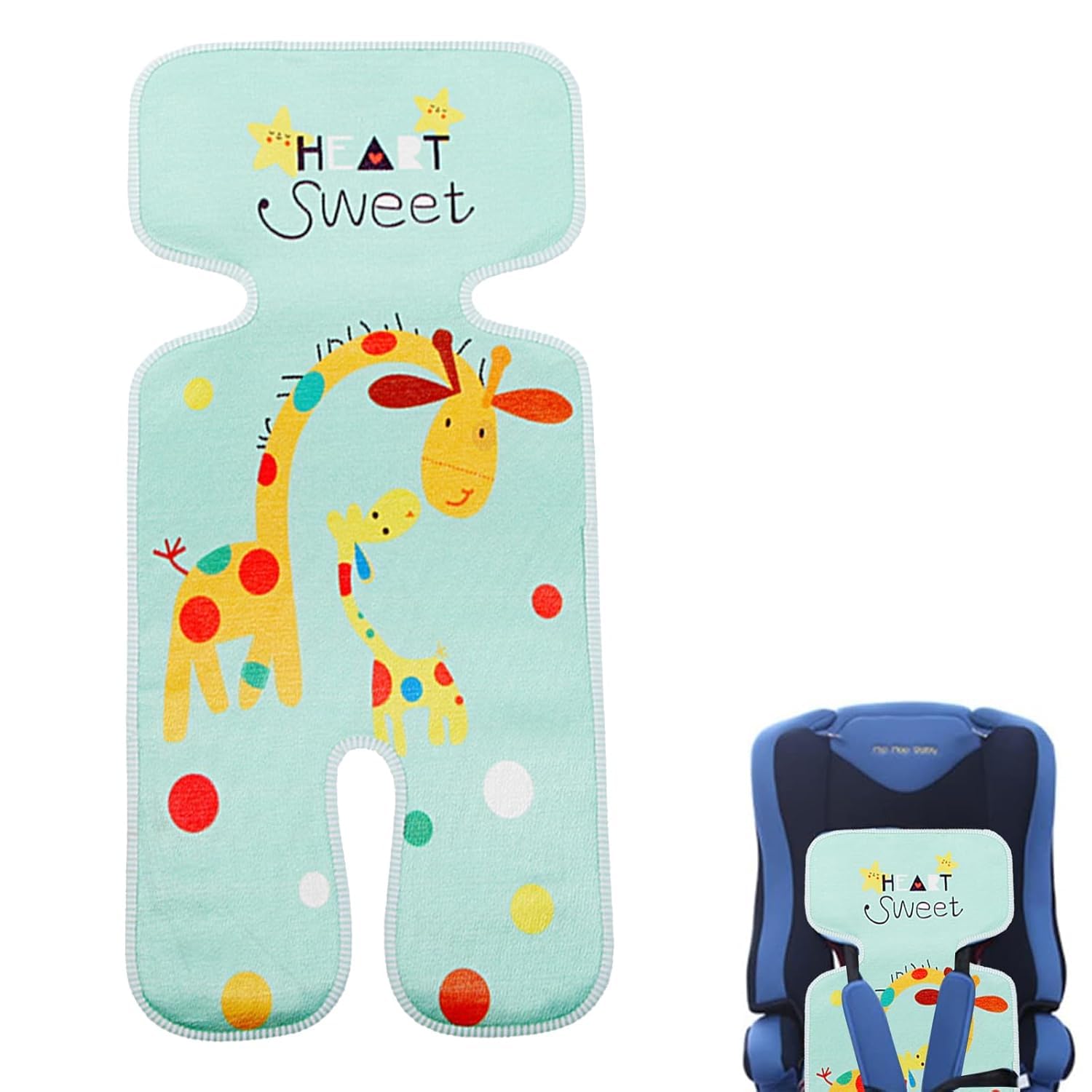 Copriseduta Passeggino Estivo Traspirante - Materassino In Seta Di Ghiaccio, Universale, Design Antisudore - Foto 4