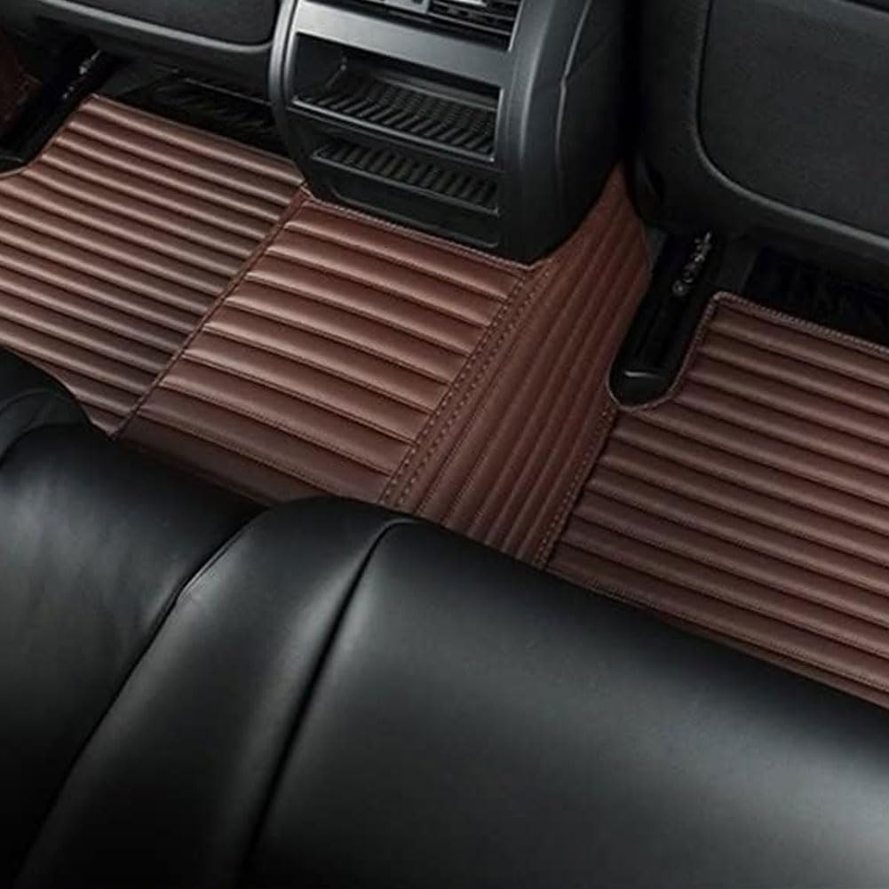 Tappetini Auto in Pelle per M-azda M-Azad 3 2020-2023, Tappetino Set Completo di Antiscivolo Impermeabili Tutte Le Stagioni Accessori La Protezione Interna,B/Brown