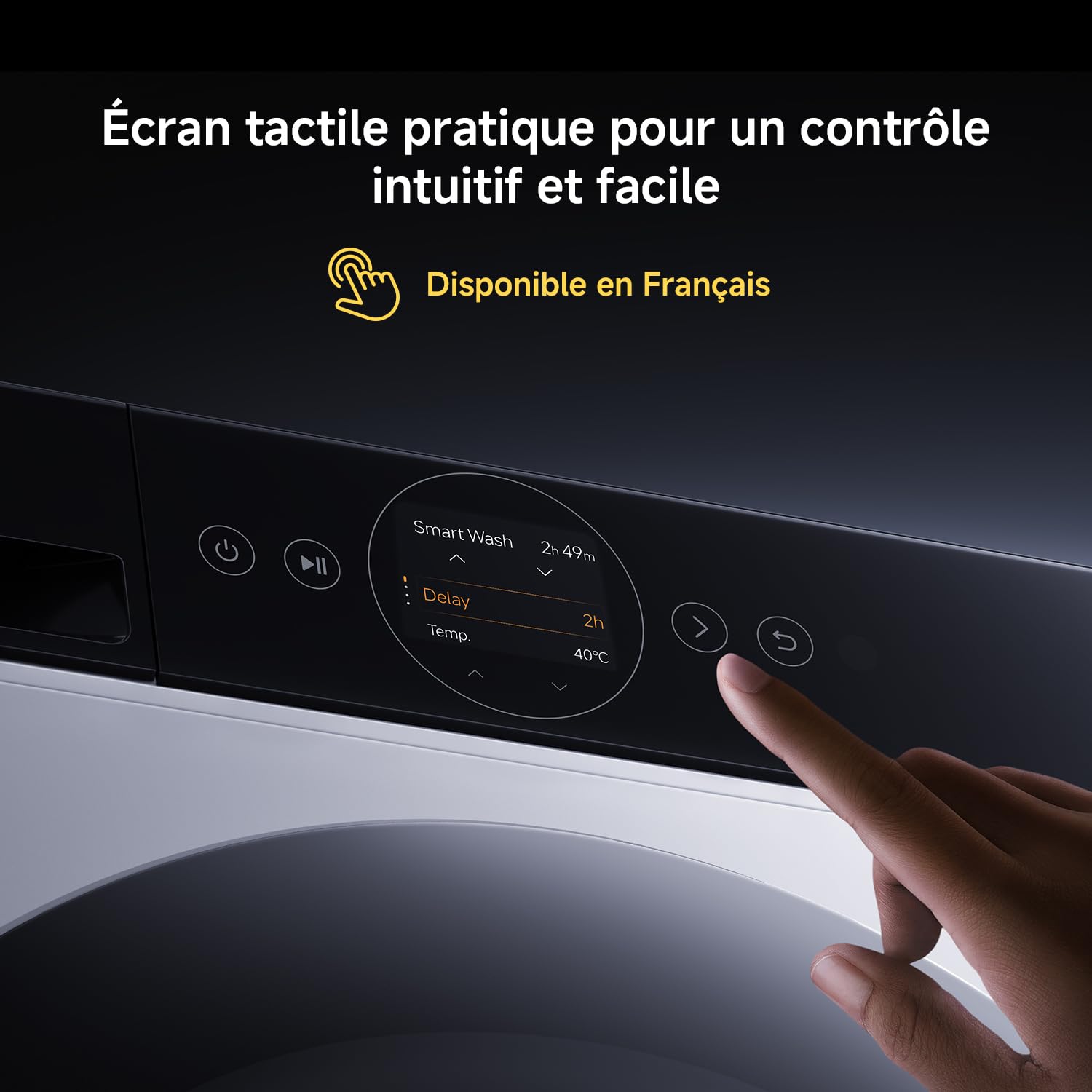 Xiaomi Mijia Lave-Linge séchant Hublot Pro 9 kg Lavage / 6 kg Séchage | Double dosage automatique, Lavage ultra-rapide, Soin vapeur, Contrôle intelligent, Blanc, Efficacité de lavage A-25 %