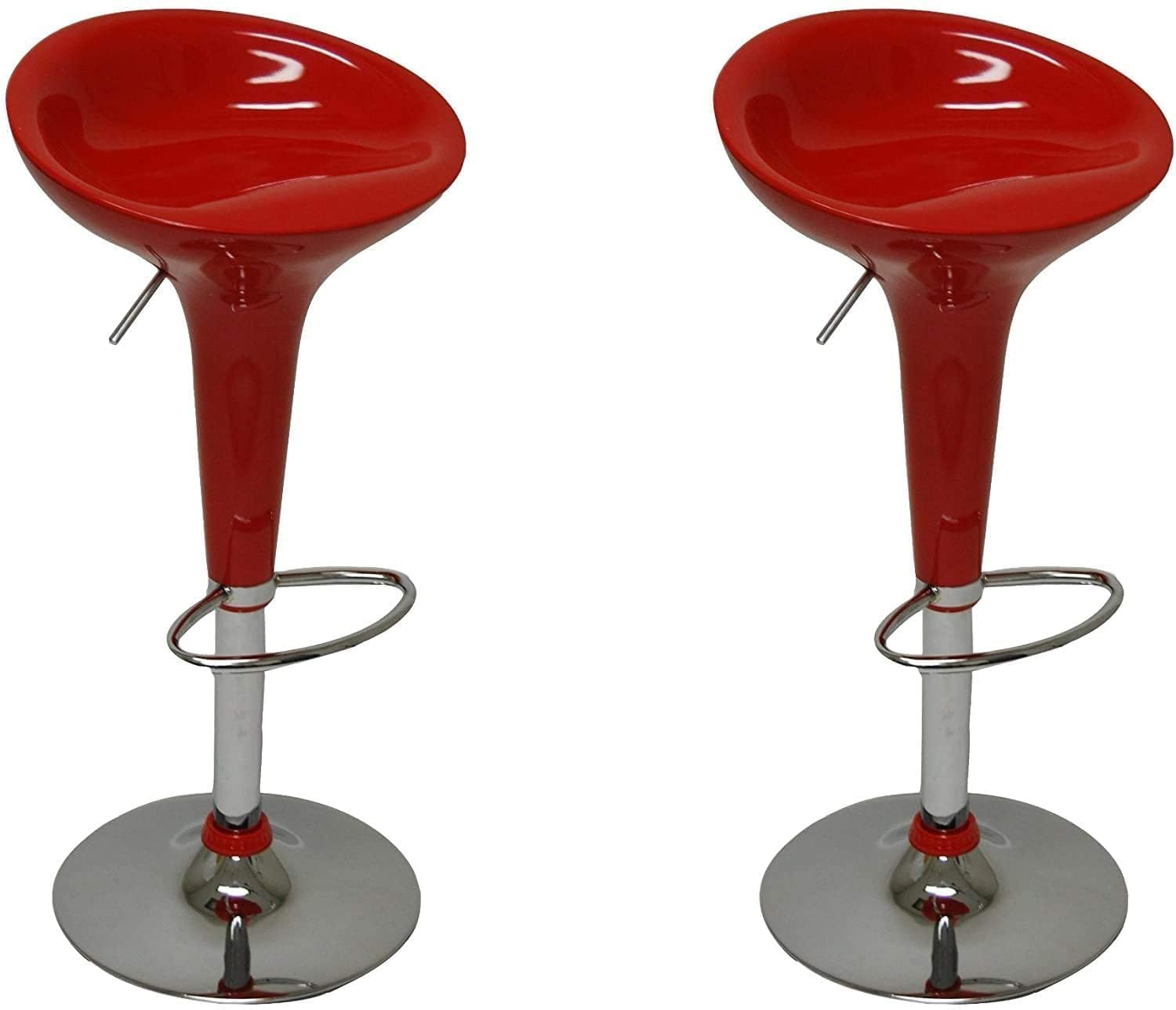 FURNITURE FIRST Imported Bar Stool (High Chair) for Kitchen, Home. 360 Rotation, Height Adjustable with Chrome Base Set of (Pack of) 2. Style Typhoon DX-picture-19