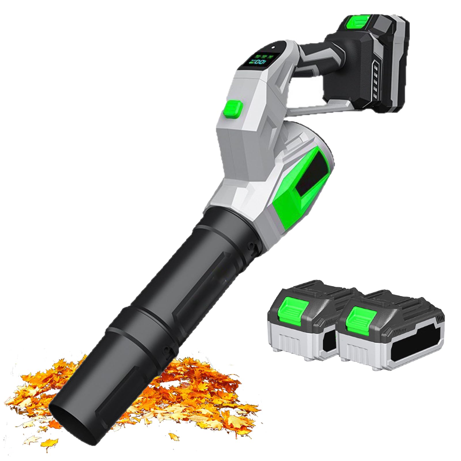Souffleur de Feuilles sans Fil, Aspirateur Broyeur 550W