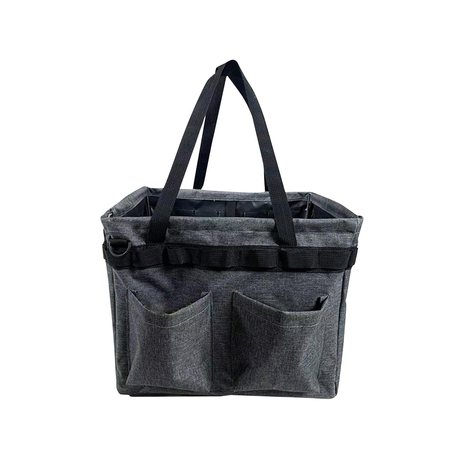Tool Bag Organizer Multi Partition Pockets Wear Resistant Waterproof Handbag Grey-image-42