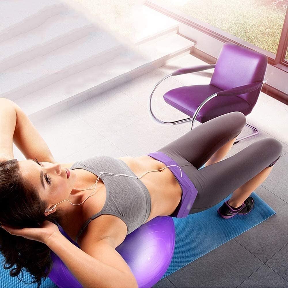 WDX- Pelota de Fitness, pelota de Yoga for Pilates, pelota de nacimiento, silla de oficina en casa, terapia física, ayuda al parto, pelota de entrenamiento de equilibrio peso suelto ( Color : Purple ,