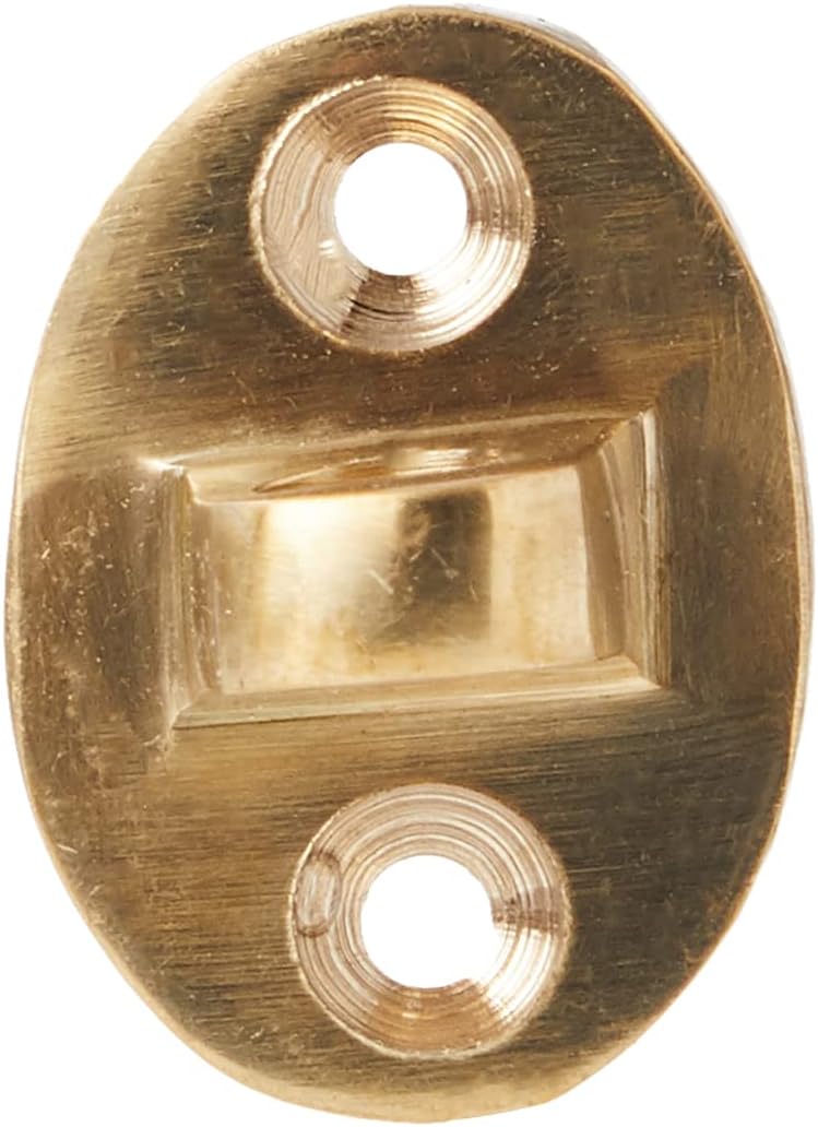 Bulk Hardware BH05742 Silent Cabin Door Hook and Eye, 75mm (3 Inch), Polished Brass