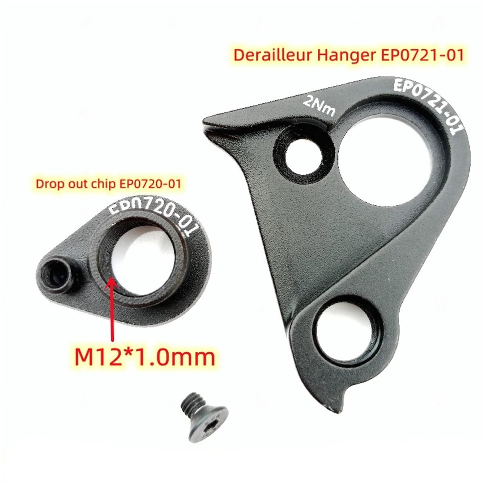 Patte de dérailleur for vélo, 1 pièce, GP0160-01 EP0721-01, for Cadre de vélo en Carbone C/a/n/y/o/n P/a/t/h/l/i/Te C/o/m/m/u/t/e/r on Lux WMN CF SLX G/r/a/v/el