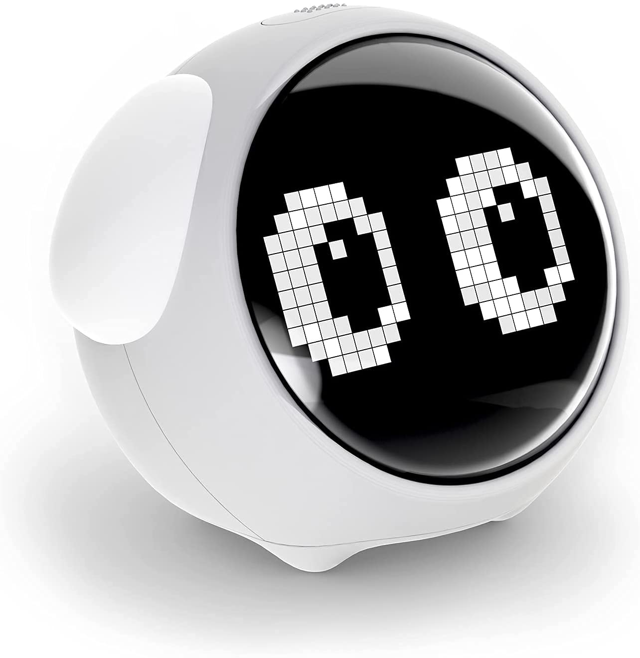 Arabest Kids Alarm Clock,Dual Alarm Setting,Adjustable Brightness Night Light,Voice-Activated Temperature Detection,Wake-up Alarm Clock,Toy and Gift for Toddler, Children,Students, Boys&Girls (White)