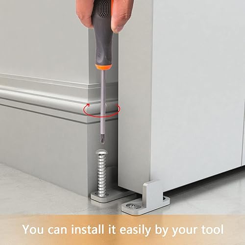 Miniatura 6 de Guía de suelo para puerta corrediza de granero, guía en T de aluminio, guías inferiores montadas en el suelo, herrajes para puertas de granero