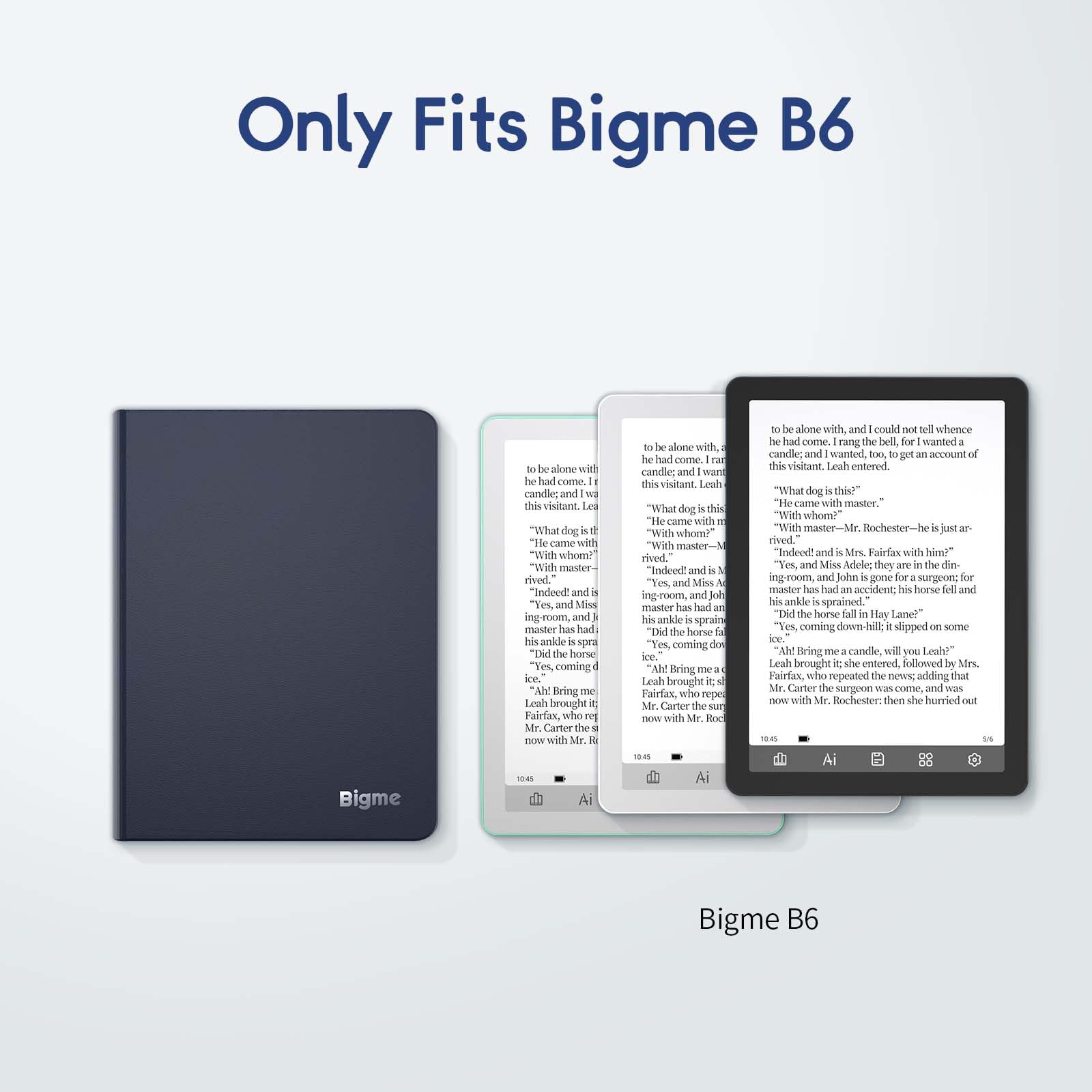 Funda para tablet Bigme B6 de 6 pulgadas, piel sintética, funda para Bigme B6 (azul marino) — view 2