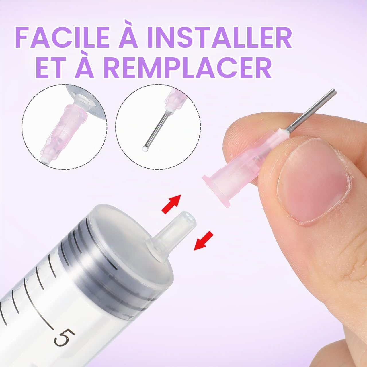 iplusmile 100 Aiguilles À Pointe Émoussée Pour Distributeur De Colle Liquide Dosage Précis Accessoires De Laboratoire Polyvalents 3.00X0.70X0.70Cm