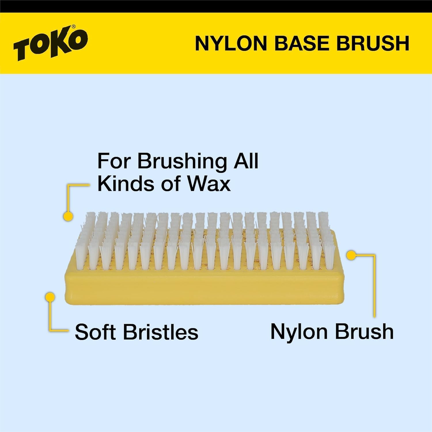 TOKO Ski Snowboard Brush Kit by Utah Ski Gear – Ski Wax Brush Set Includes Nylon, Copper & Horsehair Brushes – Snowboard Wax Brush Kit for Tuning, Sharpening & Waxing – Ski Tuning Kit Compatible