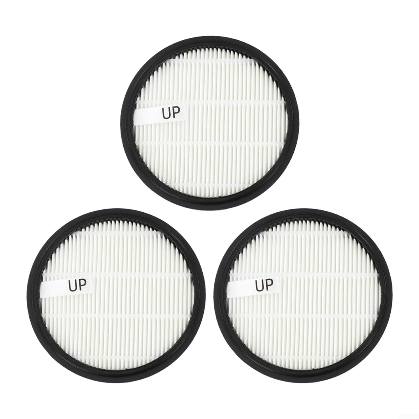 3 Pack Washable Filter Replacement for Ultenic U12 Vesla Cordless Vacuum Cleaner, High Efficiency Filtration for Pet Hair and Dust, Easy to Install House Cleaning Accessory
