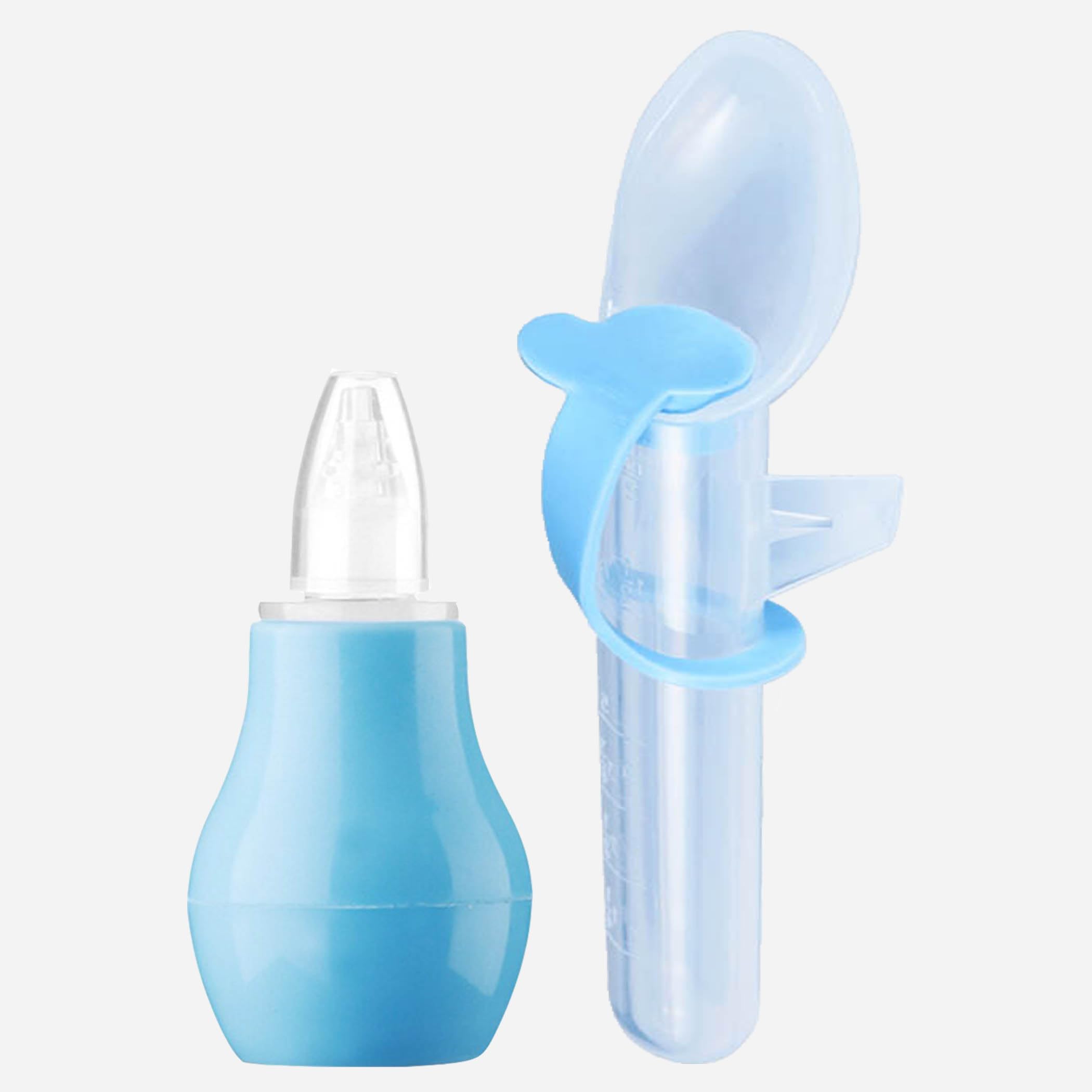 The Cheeky Kidzz Baby Nasal Nose Aspirator Vacuum Nose Suction Cleaning Tool Nose Sucker Baby Teether Best for Babies Blocked Nose Mucus Congestion Relief Baby Infant Feeding Device Water Feeder Baby Medicine Spoon (DESIGN 47)-picture-29