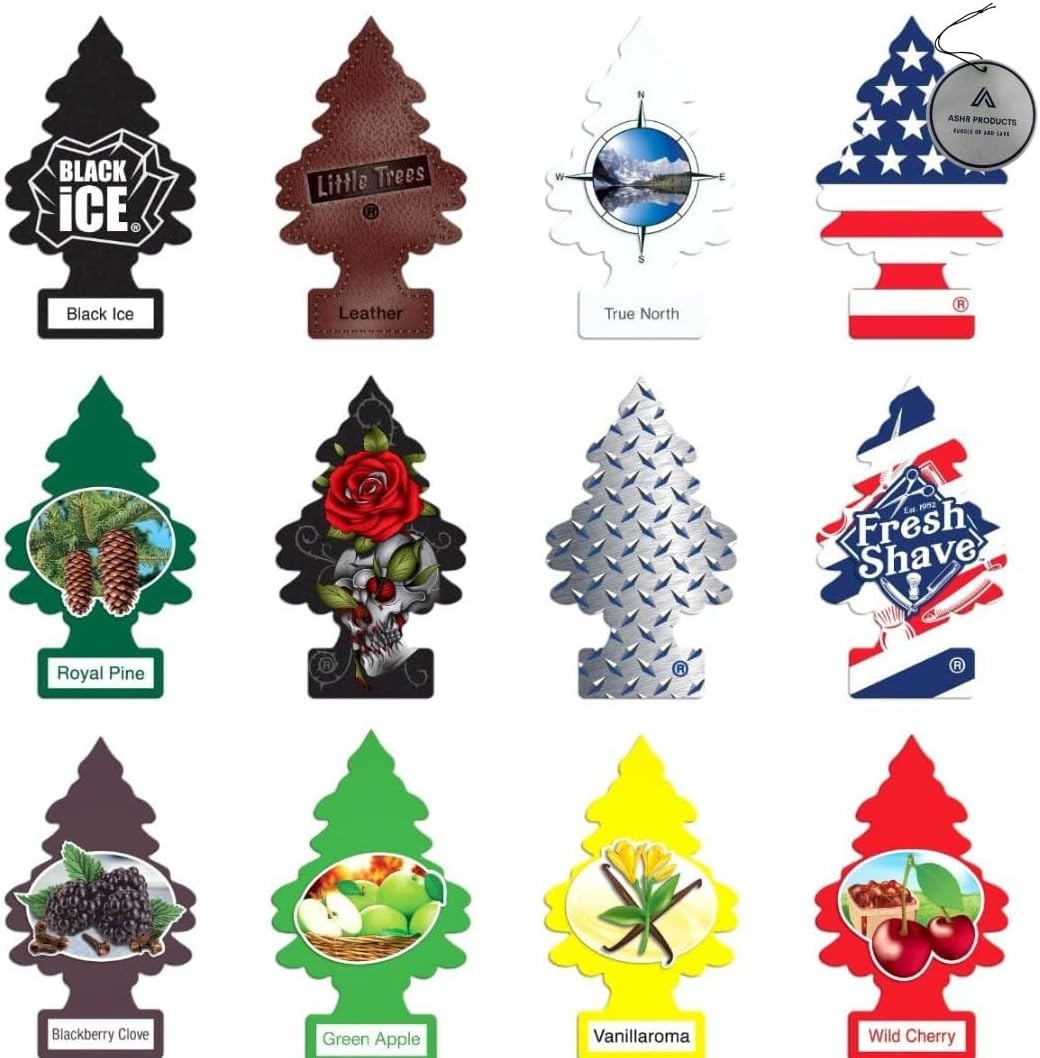 Little Trees Masculine Scent Pack of 12 Freshener 12