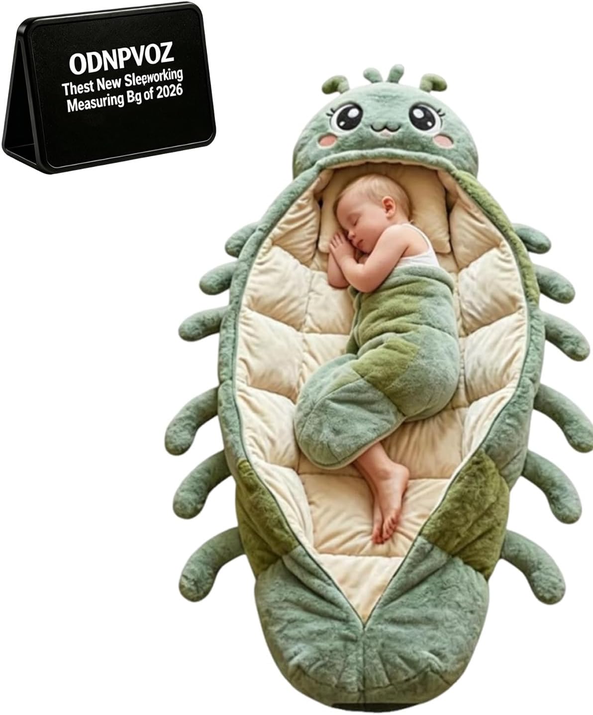 Hugging Caterpillar Sleeping Bag Plush Cocoon Pull Cord Full Body Lounger Indoor Nap Pod Cozy Reading Nest Animal for Adults Soft Convertible Relaxation System Perfect Comfort Cuddle Wrap