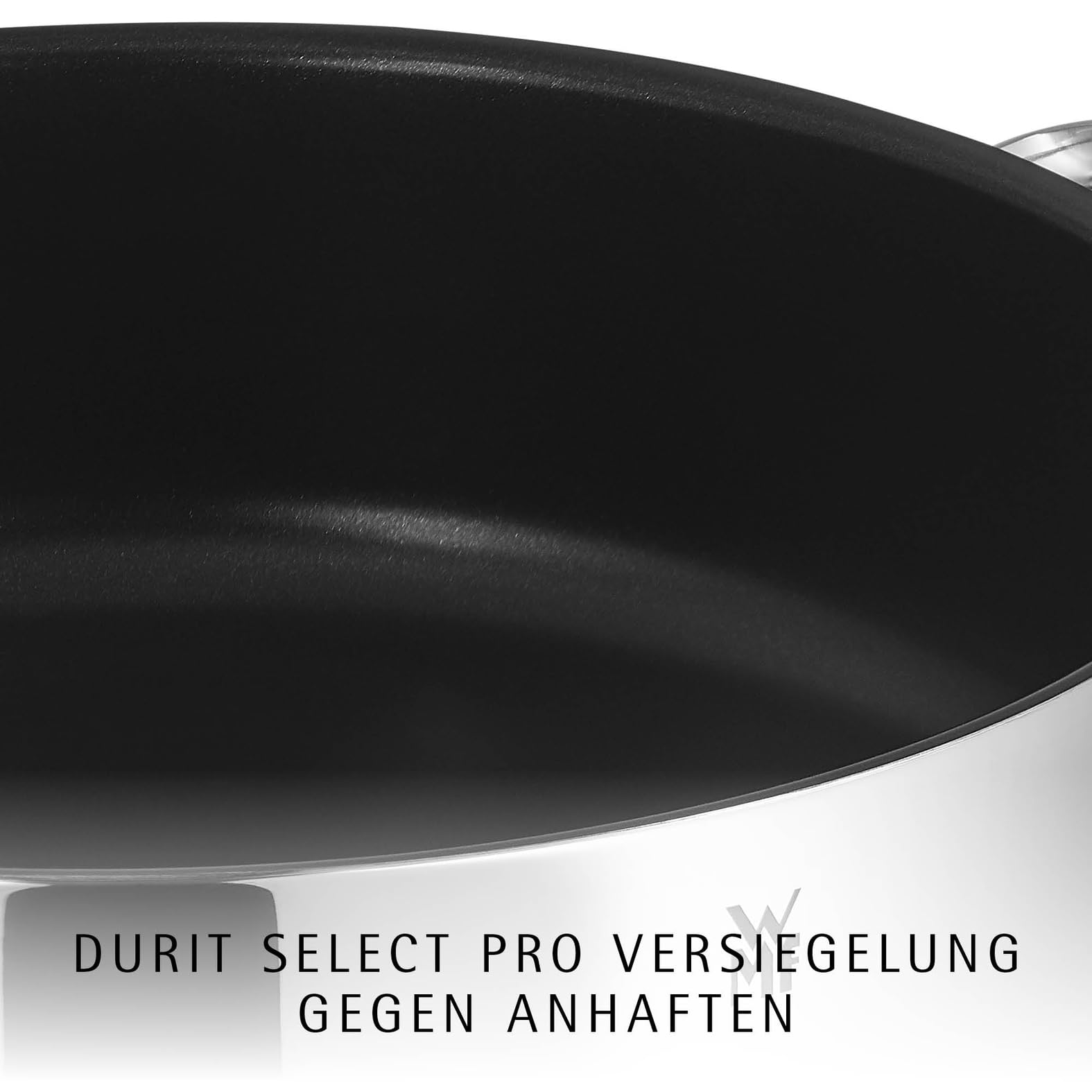 WMF Schmorpfanne 28 cm hoher Rand, Schmortopf mit Deckel 5l, Bräter Induktion, backofenfest, Antihaftbeschichtung, für alle Herdarten geeignet, tropffrei, Cromargan Edelstahl beschichtet