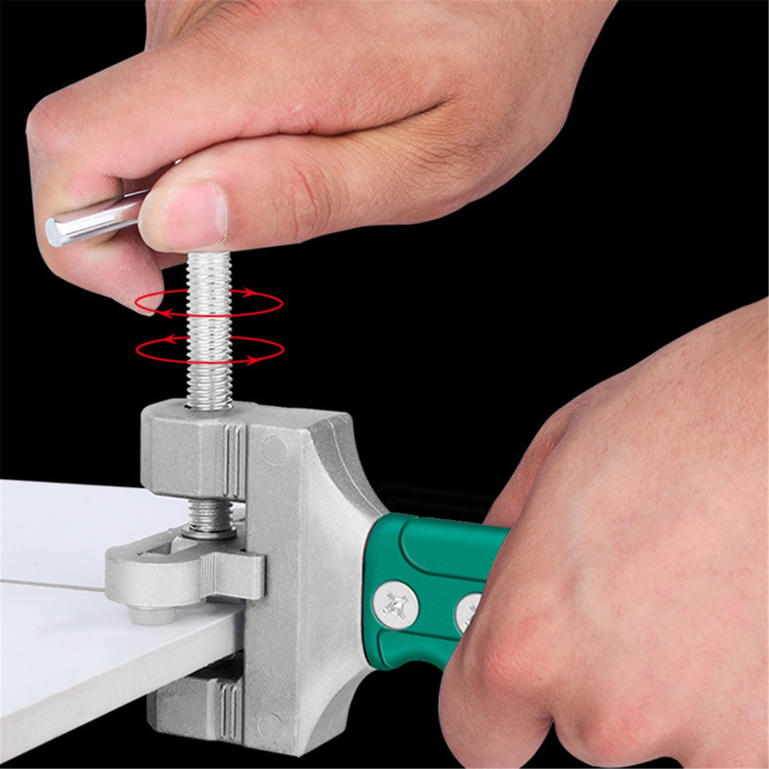 Kit d'outils de coupe-carreaux en verre à main avec ouvre-carreaux en alliage dur portable, ensemble de pinces à casser le verre en céramique professionnelle pour bricolage maison verre et coupe-car