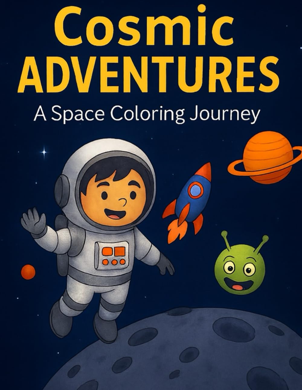 Cosmic Adventures: A Space Coloring Journey