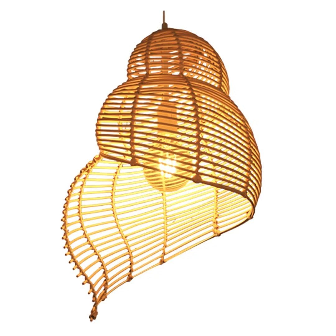 Lampada a sospensione in bambù fatta a mano Splendida lanterna a tessitura Lampadario Lampada da soffitto Illuminazione a soffitto per ristorante, soggiorno, bancone bar