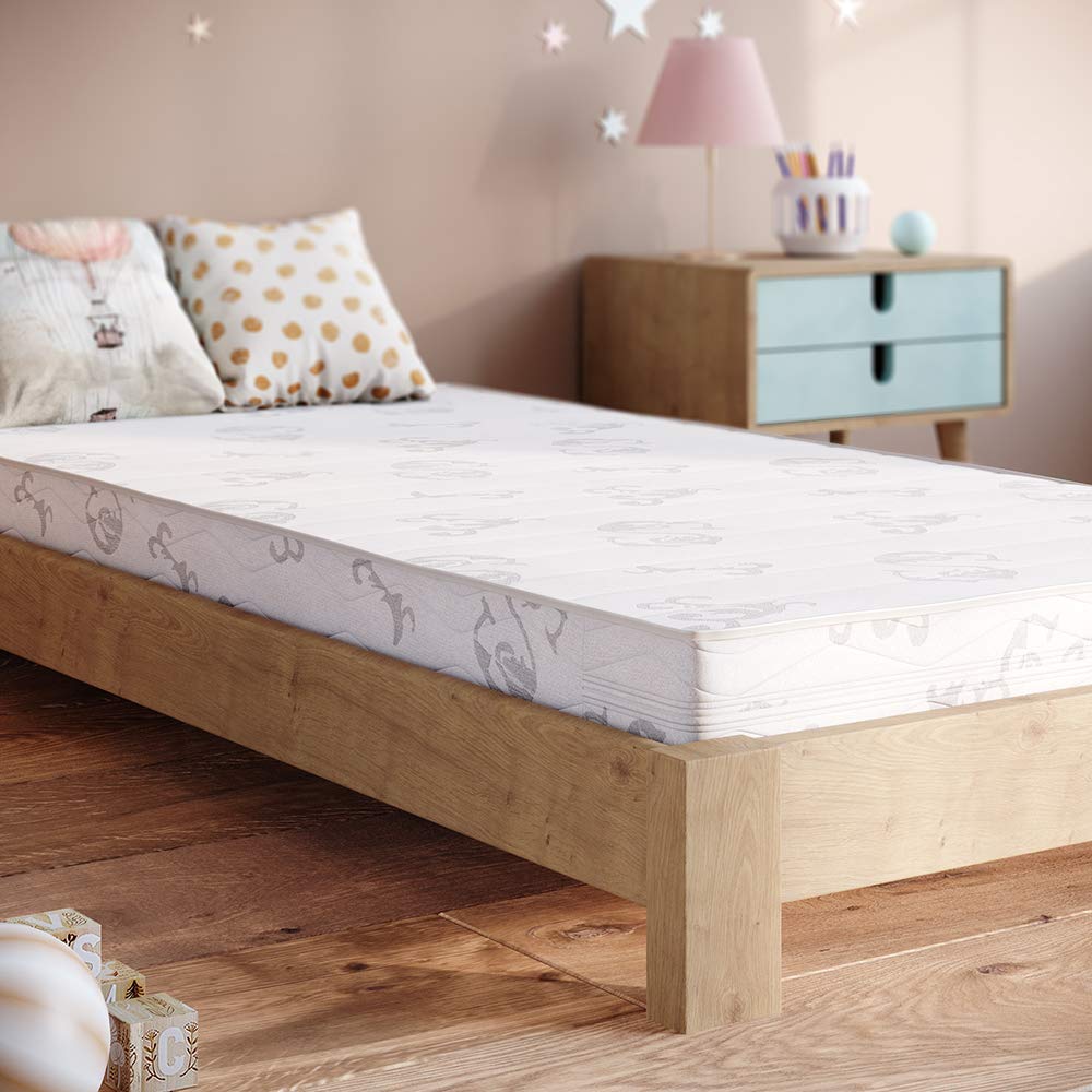 VitaliSpa Kindermatratze, Weiß, 80 x 160 cm, mit abnehmbarem Bezug und punktelastischem Kern