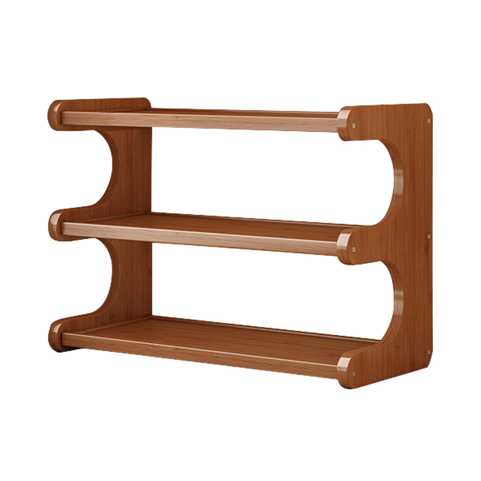Uck-Kit Style2 3-Tier Mug Holder Countertop, Wooden Coffee Cup Holder Mug Display Coffee Mug Organizer Mug Rack For Coffee Station Organizer Mug Shelf For Cabinet For Kitchen, Home,