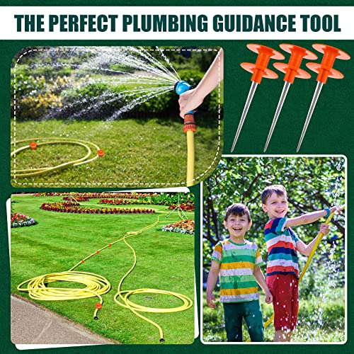 20 Pcs 10 Inch Garden Hose Guide Spike Sturdy Rust Free Zinc Metal Stake Garden Hose Stakes For Keeps Garden Hose Out Of Flower Beds Indoor Plants Water Hose Holders #TOP5