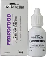 Nutripharme Suplemento Vitamínico Mineral Ferrofood Para Cães E Gatos 15Ml